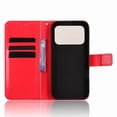 thumbnail image 2 of Wallet Case for Honor 600 Pro with Card Holder, PU Leather Flip Phone Case with Kickstand Magnetic Closure Wrist Strap Red, 2 of 5