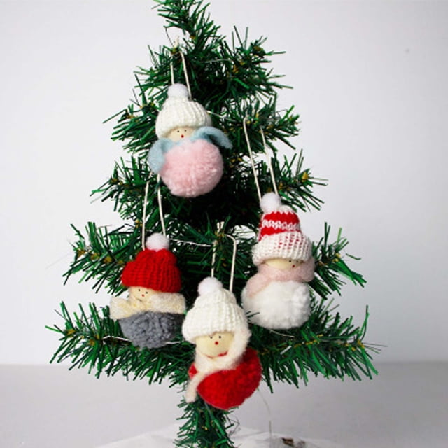 Christmas Tree Ornaments Accessories Fabric Christmas Snowman Doll Pendant