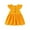 Yellow, variant on XBASW Toddler Kids Girls Cotton Linen Dress Summer Casual Dress Baby Fly Sleevee Swing Sundress for Girls 1-7Y