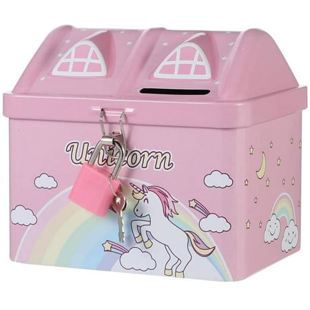 Unicorn piggy bank cartoon house piggy bank coin bank money bank ...