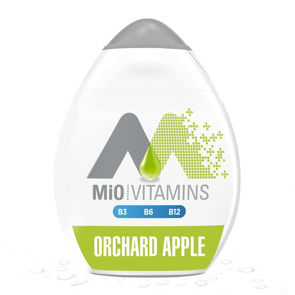 MiO Vitamins Orchard Apple Naturally Flavored Liquid Water Enhancer, 1.