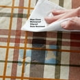 thumbnail image 5 of Harvest Diagonal Plaid Fall Thanksgiving Vinyl Flannel Backed Tablecloth, Autumn Green, Rust and Brown Plaid Wipe Clean Easy Care Fall Tablecloth, 52" x 52" Square, 5 of 6
