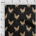 thumbnail image 2 of oneOone Polyester Spandex Black Fabric Rooster Cock Craft Projects Decor Fabric Printed By The Yard 56 Inch Wide, 2 of 4