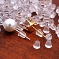 thumbnail image 2 of Soft Clear Earring Backs for Studs - Anti Allergy & Invisible, 2 of 5