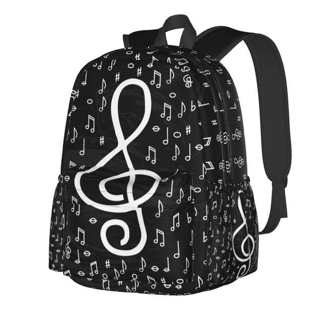 Mochila Jbofyee Music Laptop para hombre y mujer de 16,9 x 11 x 6,3 pulgadas