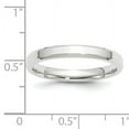 thumbnail image 4 of Primal Gold 10 Karat White Gold 3mm Bevel Edge Comfort Fit Band Size 14, 4 of 6