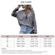 thumbnail image 4 of Blusa de Manga Larga para Mujer Suelta Casual Elegante Camisa de Color Puro Tops con Bolsillo para el Trabajo Diario Gris Oscuro XL, 4 of 4