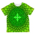 thumbnail image 1 of St Patrick's Day Shamrock Fractal Mandala All Over Toddler T Shirt Multi 4T, 1 of 2