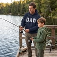thumbnail image 2 of Dad Fishing Unisex Hoodie Funny Father's Day Fisherman Boating Graphic Novelty Hooded Sweatshirt, 2 of 8