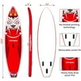 thumbnail image 3 of Fishing Paddle Board X Wide Inflatable Stand Up Surfboard Water Adult&Youth,450lbs Capicity,10'6"*33"*6",Versatile Yoga Standing Boat,Touring Sunbathing Non-Slip Deck, Beginner Summer Waves, 3 of 9