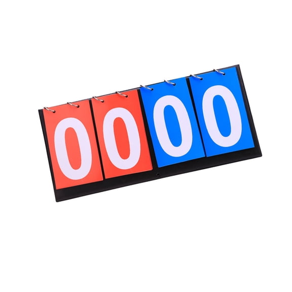 BESTOYARD Four Scoreboards Table Tennis Shovel Score Keeper with Clear Number Cards