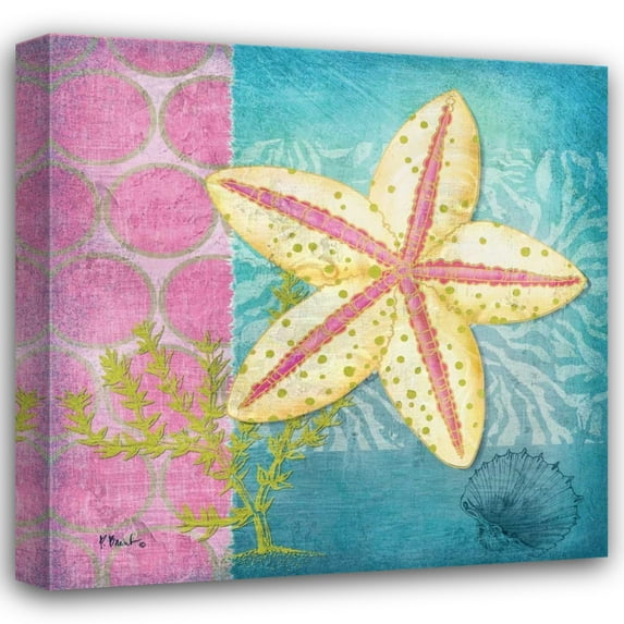 Paul Brent 15x15 Gallery Wrapped Canvas Wall Art Titled - Fantasy Reef I