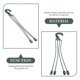 thumbnail image 4 of 5pcs Plastic Hanging Basket Hooks Hanging Planter Holder Flower Pot Hangers for Outside, 4 of 4