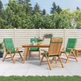 thumbnail image 1 of vidaXL Chaises de Jardin Inclinables avec Coussins 4 Pcs Bois Massif Teck, 1 of 5