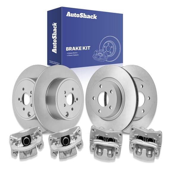 AutoShack Front & Rear Brake Rotors & Calipers for Subaru, Impreza 2008-2011, AWD H4 2.5L