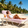 thumbnail image 4 of Jubipavy 29.5" x 59" Thin Stripe Microfiber Beach Towel, Quick Dry Sand-Free Towel, Soft Absorbent Towel for Travel, Pool & Camping, 4 of 4
