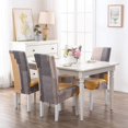 thumbnail image 4 of 6 Pices -housses De Chaise De Salle Manger,moderne Lastique Couverture De Chaise Durable Housse Chaise Extensible Pour Dcoration De Mariage,htel,, 4 of 5
