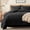 Black-King, variant on Twin Army Green Tufted 5 Piece Bed-in-a-Bag All Season Boho Bedding Set