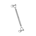 thumbnail image 4 of Youkk Tendeur de Câble en Acier Inoxydable Corps Fermé Fourche Vis Gréement Argent M5 1ensemble, 4 of 6