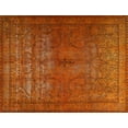thumbnail image 1 of Ahgly Company Machine Washable Indoor Rectangle Traditional Orange Red Area Rugs, 8' x 12', 1 of 7