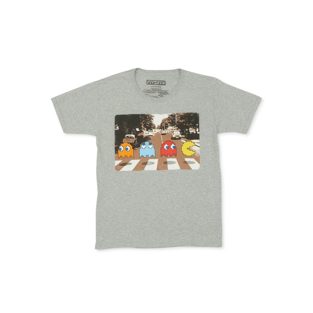 Pac Man PacMan Boys Crossing Graphic TShirt, Sizes 418 Walmart