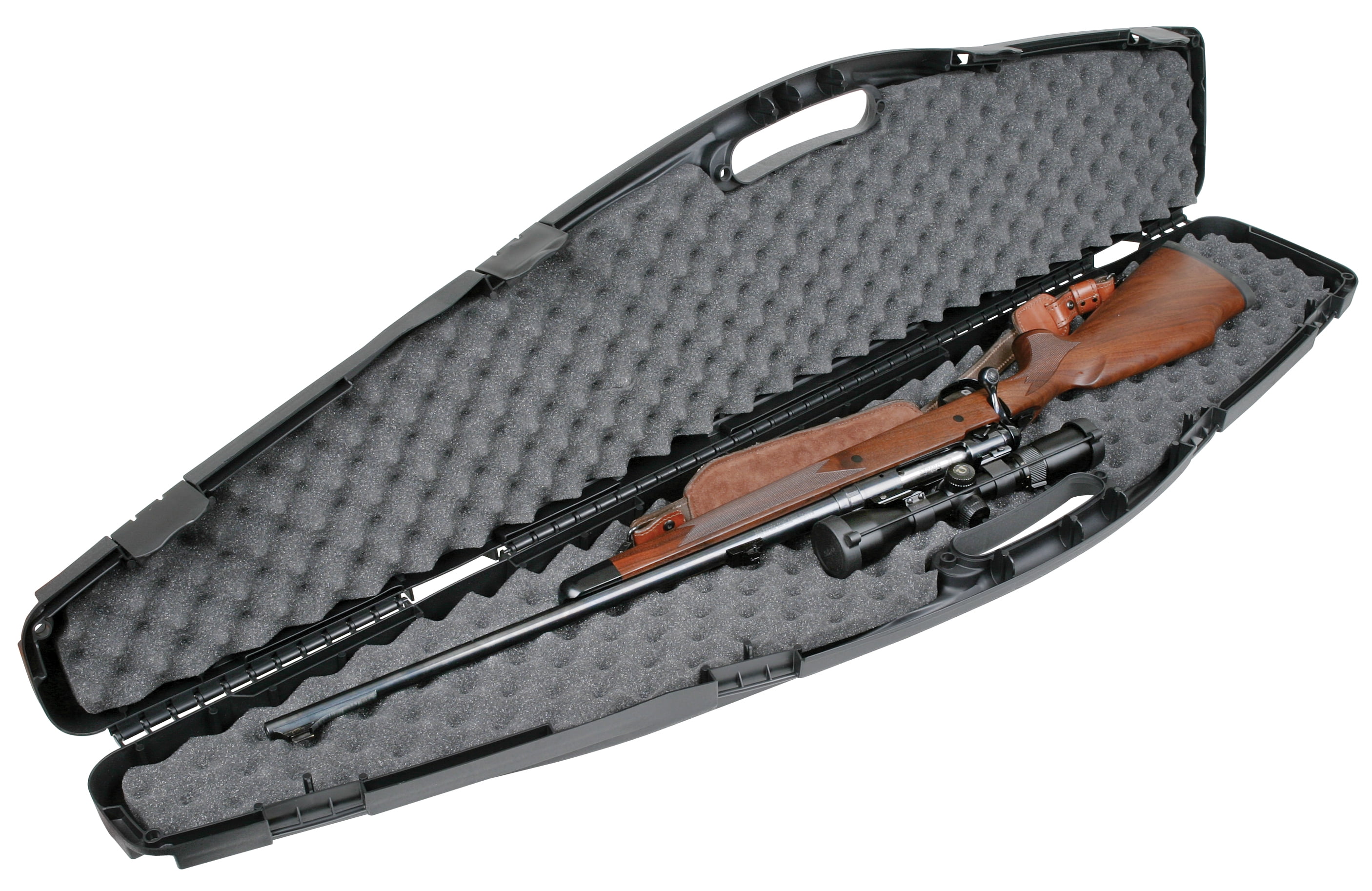 Flambeau Safeshot Econ Single Rifle Case Hard Sided, Black, 1 Piece, Black, 53.5 inches Long