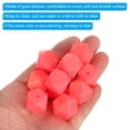 thumbnail image 4 of Uxcell 17 mm Hexagonal Silicone Beads, Polygonal Beads Bulk, Pink 30Pcs, 4 of 7