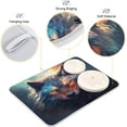 thumbnail image 4 of Wolf Fire Eyes Dish Drying Mat for Kitchen Counter, Ultra Absorbent Reversible Microfiber Dishes Drying Rack Pad Heat-resistant Mats 18x24in Home Decor, 4 of 7