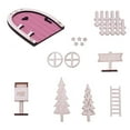 thumbnail image 2 of Xihbxyly Los Artículos Más Vendidos 9 Piezas de Mini Casa de Muñecas, Decoración Navideña, Escena Navideña En Miniatura, Juego de Casa de Muñecas Navideñas, 2 of 4