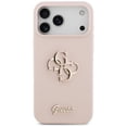 thumbnail image 5 of Guess Liquid Silicone 4G Metal Logo Case for iPhone 17 Pro Max 6.9" Pink - GUHCP17XSC4GSMP, 5 of 7