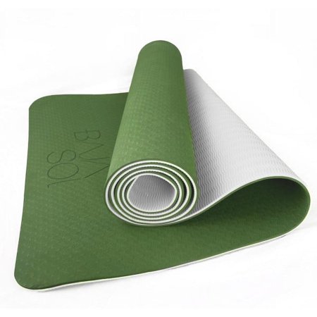 Baja Sol Yoga Mat Exercise Mats 6mm TPE Non Slip Extra Thick High Density  Friendly for Yoga Workout Pilates
