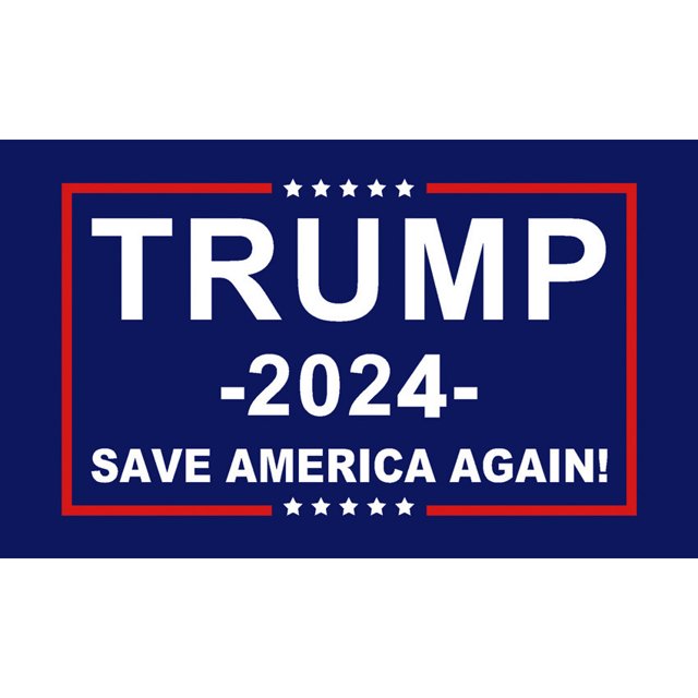 Campaña de bandera electoral Trump 2024 Banner con ojales de latón 3x5 pies para decoración del hogar oso de fresa Electrónica