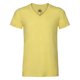thumbnail image 1 of Russell - Camiseta de manga corta con cuello V Modelo HD hombre caballero (Amarillo mezcla), 1 of 1