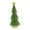 Green, variant on Dualoai Desktop Miniature Christmas Tree with Wooden Bas 9.84inch Stable with Snow Frost Red