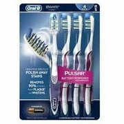 Oral-b 3d white pulsar electric toothbrush, soft, 4 ct