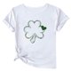 thumbnail image 5 of Camiseta de Manga Corta de Cuello Redondo Impresa de Primavera Superior de las Mujeres, Mezcla Ligera de Poliéster para Uso Diario Y de Fiesta Casual, 5 of 9