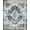 Blue Beige Cream, Pattern 1, variant on ODIKA Entryway Farmhouse Border Medallion Distressed Vintage Southwestern Stain Resistant Low Profile for Dorm Room, Small Living Apartment