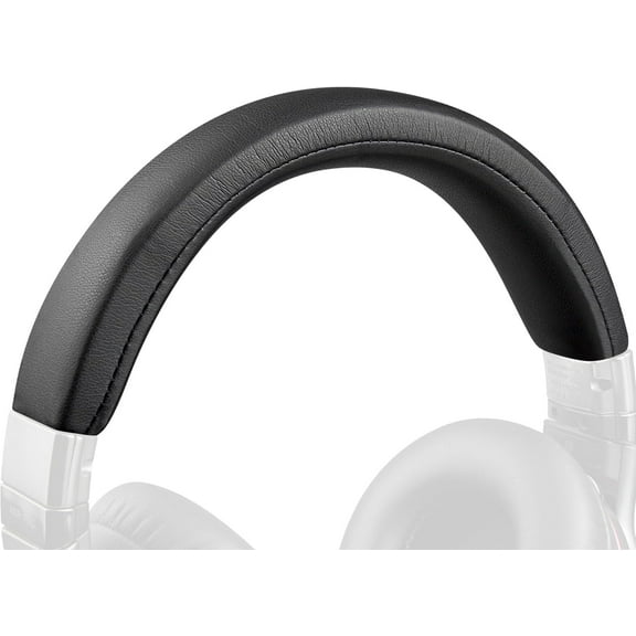 SOULWIT Protein Leather Headband Cover for Sony MDR-1RNC/MDR-1RBT Headphones, Replacement Head Band Headstrap Pad Repair Part - Black