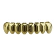 thumbnail image 3 of Parrillas de boca / inferior Hip-Hop de 18 quilates Unisex Doradas - Dorado - Parrillas inferiores Hugo Parrillas Dientes Colmillos, 3 of 5