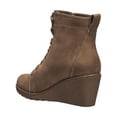 thumbnail image 3 of C & C California Womens City Vegan Leather Wedge Ankle Boots, 3 of 3