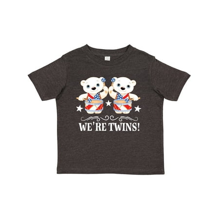 

Inktastic 4th of July Twins Gift Toddler Boy or Toddler Girl T-Shirt