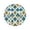 Aztec Print Pattern, variant on Round Premium Polyester Tablecloth Round Table Cloth Cover For Kitchen And Dining Room Hand-drawn Ink Zebra Pattern