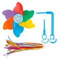 thumbnail image 1 of Fairnull Bicycle Windmill Cartoon Colorful Tassel Universal Flexible Fan Blade Decorative Long/Short Pole Outdoor Children Bike Pinwheel Cycling Handlebar Accessories for Tricycle, 1 of 8