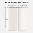thumbnail image 3 of Cortinas Joydeco 2 Paneles Beige Aislantes Térmicas 132x213 cm, 3 of 9