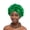 Green, variant on African-Style Hand-Embroidered Braided Turban Headwrap with Sequin Bead Trim for Women