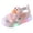 Pink, variant on Light On LED Baby Shoes Children Sandals Boy Soft Soled Kids Beach Shoes Casual Cartoon Light Up Sandals,Color:Black