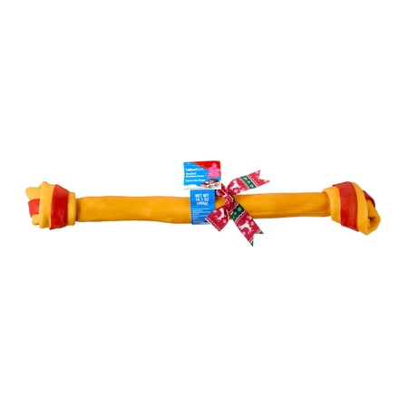 Vibrant Life Holiday Chew for Dogs, Giant Knotted Smoked Beefhide Bone, 14.1 oz
