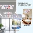 thumbnail image 4 of 2 Pack Magnetic Fluorescent Light Covers, 2x4 Ft,Red Blue Gnome American Flag Independence Day Magnetic Light Covers for Ceiling Lights Classroom Office Home Decor, 4 of 9