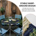 thumbnail image 2 of Christmas Tree Round Tablecloth for 36-44 Inch Tables, Fitted Table Cover with Elastic Edge, Navy Blue Green Xmas Tree Winter Waterproof Outdoor Table Cloth Protector for Patio Garden Dinner Picnic, 2 of 9