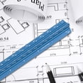 thumbnail image 5 of RUseeN 12” Architectural Scale Ruler, Imperial Aluminum Alloy Metal Architecture Measuring Tools, Engineering Drafting Construction Drawing Blueprints Triangular Architect Scaling Rulers (Blue), 5 of 7